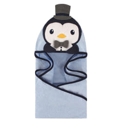 Hudson Baby 10357084_HandsomePengiun serviette pour bébé Coton