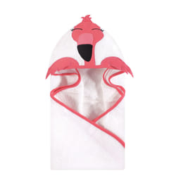 Hudson Baby 10357185_Flamingo serviette pour bébé Coton