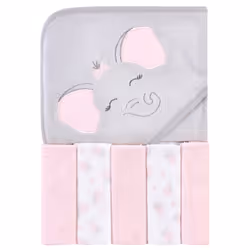 Hudson Baby 10357846_PINKELEPHANT_OneSize serviette pour bébé