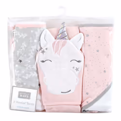 Hudson Baby 10357898_PINKUNICORN_ONESIZE serviette pour bébé Coton
