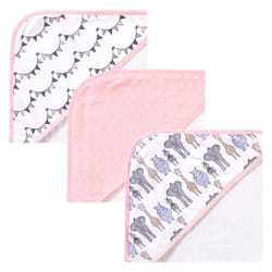 Hudson Baby 10357912_PINKSAFARI_ONESIZE serviette pour bébé Coton