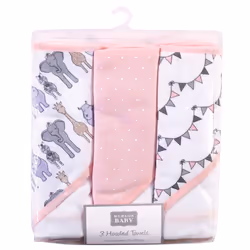 Hudson Baby 10357912_PINKSAFARI_ONESIZE serviette pour bébé Coton