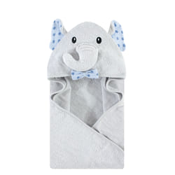 Hudson Baby 10357977_BLUEDOTSELEPHANT_ONESIZE serviette pour bébé Coton