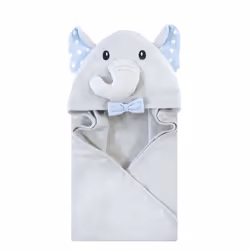 Hudson Baby 10357979_WHITEDOTSGRAYELEPHANT_ONESIZE, Coton, Garçon