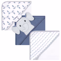 Hudson Baby 10357991_SAILORELEPHANT_ONESIZE, Coton, Garçon