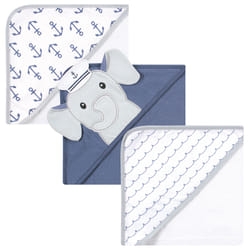 Hudson Baby 10357991_SAILORELEPHANT_ONESIZE serviette pour bébé Coton