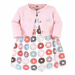 Hudson Baby 10158477_Donuts_3T, Bébé (0-2 ans), Femelle, 3 Toddler