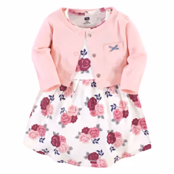 Hudson Baby 10158934_BlushFloral_5T, Bébé (0-2 ans), Femelle, 5 Toddler