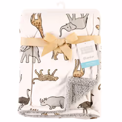Hudson Baby 10259804_MODERNNEUTRALSAFARI_ONESIZE Couverture pour bébé Garçon