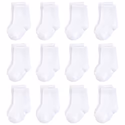 Touched By Nature 10766451_White_0-6, Bébé (0-2 ans), Femelle, 0-6 M, 12 paire(s)