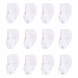 Touched By Nature 10766457_White_6-12, Bébé (0-2 ans), Femelle, 6-12 M, 12 paire(s)
