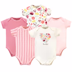 Touched By Nature 10166815_Botanical_0-3, Body, Femelle, 0-3 M, Bébé (0-2 ans), Coton, 5 pièce(s)