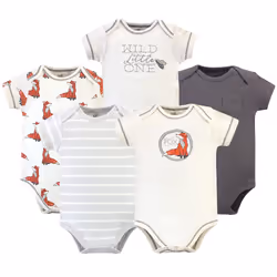 Touched By Nature 10166903_BohoFox_12-18, Body, Mâle, 12-18 M, Bébé (0-2 ans), Coton, 5 pièce(s)
