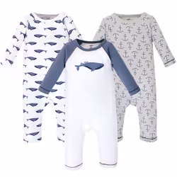 Touched By Nature 10167552_BlueWhale_12-18, Mâle, 12-18 M, Bébé (0-2 ans), Coton, 3 pièce(s)