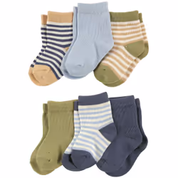 Touched By Nature 10768669_Boy_0-6, Bébé (0-2 ans), Mâle, 0-6 M, 6 paire(s)