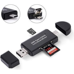 Lecteur Enregistreur de Carte SD - ViewTek - RD320 - USB Micro USB USB-C - OTG - Noir