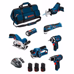 BOSCH Kit BMKB7-28DD3 (GSR 12V-15+GDR 12V-105+GKS 12V-26+GOP 12V-28+GSA 12V-14+GLI 12V-80+GHO 12V-20 +3x20Ah +GAL1230CV +HDBA ...