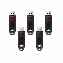 5 x SANDISK Clé USB Ultra 128 Go USB 3.0 (SDCZ48-128G-U46) jusquà 130Mo/s