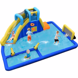 Description générale Découvrez notre château gonflable 6-en-1, une aire de jeux aquatiques parfaite pour les enfants, offrant ...