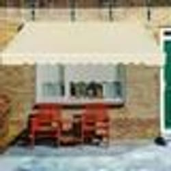 COSTWAY Store Banne de Balcon Manuel 36 X 3M avec Tissu Résistant aux UV et à lEau Cadre Aluminium Angle Réglable 5-35° Beige