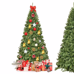 Sapin de Noël Artificiel 230CM COSTWAY - Ouverture Automatique des Branches - Support en Métal - 1346 Branches - Décoration d ...