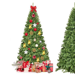 Sapin de Noël Artificiel 230CM COSTWAY - Ouverture Automatique des Branches - Support en Métal - 1346 Branches - Décoration de Fête