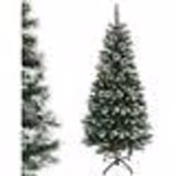 COSTWAY Sapin de Noël Artificiel 150cm avec Flocons de Neige Baies Rouges Dense Base en Métal PVC Design Dense Décoration de ...
