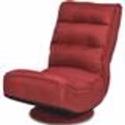 COSTWAY Chaise de Salon Pliable Pivotante à 360° - Dossier Haut Réglable en 5 PositionsTissu de Lin pour Meditation Relax Rou ...