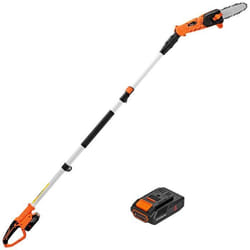 COSTWAY Élagueuse sans Fil 20 V Télescopique Jusquà 2715cm Diamètre de Coupe 20 cm avec Batterie et Chargeur 20 V Vitesse 45 m/s