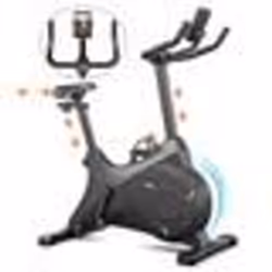 COSTWAY Vélo Magnétique Intérieur Résistance sans Limite avec Selle Réglable Ecran LCD Système par Courroie Volant dInertie 4 ...