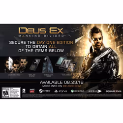Square Enix Deus Ex Mankind Divided Day One ED, PS4 Anglais PlayStation 4