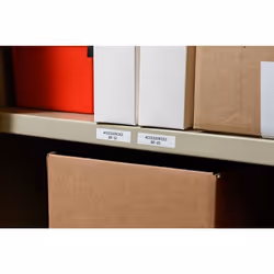Brady M21-750-595-WT étiquette à imprimer Noir, Blanc Imprimante d'étiquette adhésive