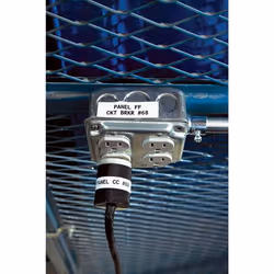Brady M21-750-595-WT étiquette à imprimer Noir, Blanc Imprimante d'étiquette adhésive