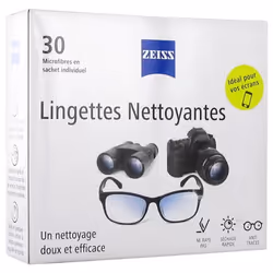 Zeiss Lingettes Nettoyantes pour Lunettes 30 lingettes