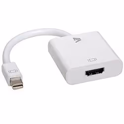 V7 Adaptateur vidéo Mini-DisplayPort mâle vers HDMI femelle, blanc, 0,17 m, mini DisplayPort, HDMI, Blanc, Mâle/Femelle, 10 g