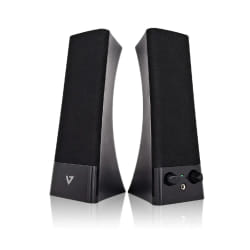 V7 Haut-parleurs Stéréo USB - Pour ordinateur portable et de bureau