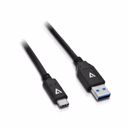 V7 USB2.0 A à USB-C, 1m - noir, 1 m, USB A, USB C, USB 2.0, Mâle/Mâle, Noir