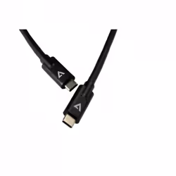 V7 Câble USB-C mâle vers USB-C mâle, noir 2m 6.6ft
