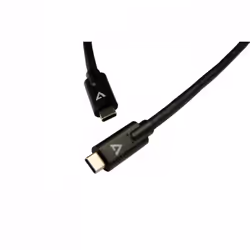 V7 Câble USB-C mâle vers USB-C mâle, noir 2m 6.6ft