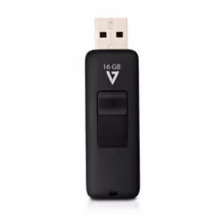 V7 VF216GAR-3E, 16 Go, USB Type-A, 2.0, 15 Mo/s, Slide, Noir