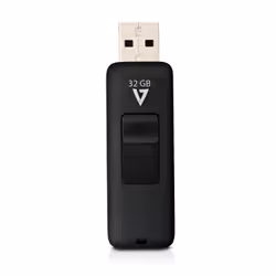 V7 VF232GAR-3E, 32 Go, USB Type-A, 2.0, 15 Mo/s, Slide, Noir