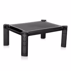 V7 Réhausseur d'écran, Support multimédia, Noir, Plastique, Universel, 40 kg, 330 mm