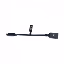 V7 Câble USB 3.0 A femelle vers USB-C mâle, noir 0.3m 1ft