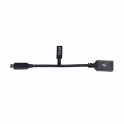 V7 Câble USB 3.0 A femelle vers USB-C mâle, noir 0.3m 1ft - Vue supplémentaire 4