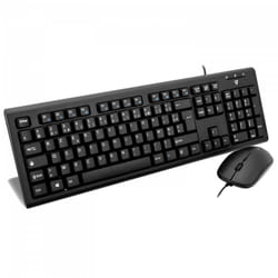 V7 Ensemble clavier filaire USB et souris avec adaptateur PS2 – Fr