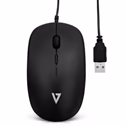 V7 Souris Optique Compact Filaire USB - Noir