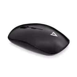 V7 Souris Optique Compact Sans Fil - Noir, Ambidextre, Optique, RF sans fil, 1600 DPI, Noir