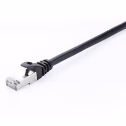 V7 Câble réseau blindé CAT6 STP 01M Noir, 1 m, Cat6, S/FTP (S-STP), RJ-45, RJ-45