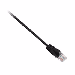 V7 Câble RJ45 Cat6 non blindé (UTP) RJ45 mâle vers RJ45 mâle, noir 1m 3.3ft, 1 m, Cat6, U/UTP (UTP), RJ-45, RJ-45