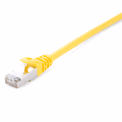 V7 Câble réseau blindé CAT6 STP 02M Jaune, 2 m, Cat6, S/FTP (S-STP), RJ-45, RJ-45